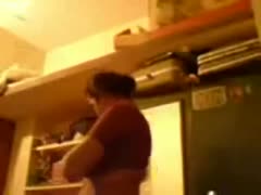 Unknowingly flashing her billibongs, a hot, unprofessional Indian cheating wife